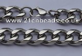 SSN35 22.5 inches 14mm width 304 stainless steel necklace wolesale