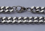 SSN36 22.5 inches 10mm width 304 stainless steel necklace wolesale