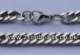 SSN37 23.5 inches 7.5mm width 304 stainless steel necklace wolesale