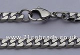 SSN39 19.5 inches 4.5mm width 304 stainless steel necklace wolesale