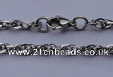 SSN45 19.5 inches 3.5mm width 304 stainless steel necklace wolesale