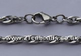 SSN46 19.5 inches 4mm width 304 stainless steel necklace wolesale