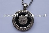 SSP06 3*26mm 304 stainless steel inlaid clear rhinestone pendant