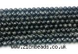 CAE321 15.5 inches 6mm round astrophyllite gemstone beads