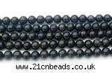 CAE322 15.5 inches 8mm round astrophyllite gemstone beads