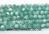 CAS331 15.5 inches 8mm round peacock angelite gemstone beads