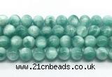 CAS334 15.5 inches 14mm round peacock angelite gemstone beads