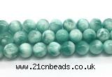 CAS336 15.5 inches 18mm round peacock angelite gemstone beads