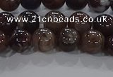 CAA1037 15.5 inches 8mm round dragon veins agate beads wholesale