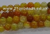 CAA1040 15.5 inches 4mm round dragon veins agate beads wholesale