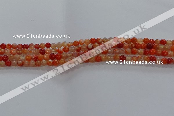 CAA1045 15.5 inches 4mm round dragon veins agate beads wholesale