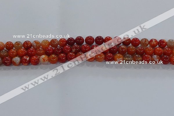 CAA1047 15.5 inches 8mm round dragon veins agate beads wholesale