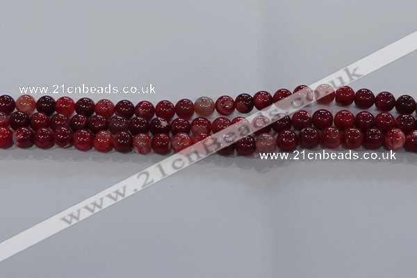 CAA1051 15.5 inches 6mm round dragon veins agate beads wholesale