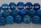 CAA1057 15.5 inches 8mm round dragon veins agate beads wholesale