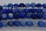 CAA1060 15.5 inches 4mm round dragon veins agate beads wholesale