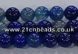 CAA1061 15.5 inches 6mm round dragon veins agate beads wholesale