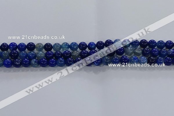 CAA1061 15.5 inches 6mm round dragon veins agate beads wholesale