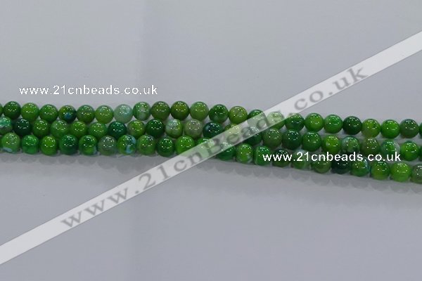 CAA1066 15.5 inches 6mm round dragon veins agate beads wholesale