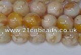 CAA1072 15.5 inches 8mm round sakura agate gemstone beads