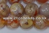 CAA1074 15.5 inches 12mm round sakura agate gemstone beads