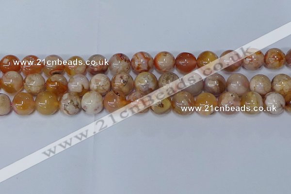 CAA1074 15.5 inches 12mm round sakura agate gemstone beads