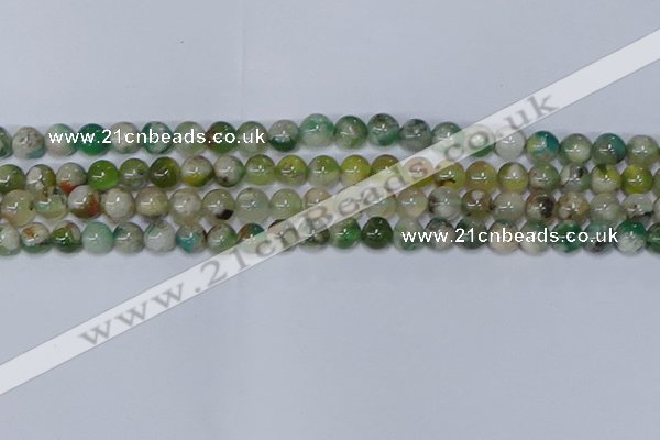 CAA1090 15.5 inches 6mm round sakura agate gemstone beads