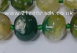 CAA1110 15.5 inches 15*18mm rondelle sakura agate gemstone beads