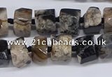 CAA1113 15.5 inches 8*12mm - 15*20mm nuggets sakura agate beads