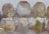 CAA1116 15.5 inches 13*18mm - 15*20mm faceted nuggets sakura agate beads