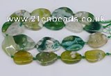 CAA1125 15.5 inches 25*35mm - 30*40mm freeform sakura agate beads