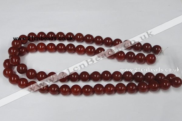 CAA113 15.5 inches 12mm round red agate gemstone beads wholesale