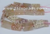 CAA1131 15.5 inches 30*40mm rectangle sakura agate gemstone beads