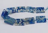 CAA1165 15.5 inches 30*40mm rectangle sakura agate gemstone beads