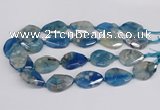 CAA1178 15.5 inches 22*30mm - 25*35mm faceted freeform sakura agate beads