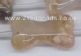 CAA1192 15.5 inches 22*40mm - 25*45mm bone sakura agate beads