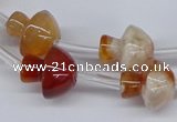 CAA1193 15.5 inches 15*16mm mushroom sakura agate gemstone beads