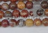 CAA1221 15.5 inches 6mm round gold mountain agate beads