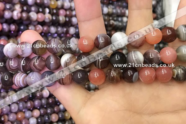 CAA1253 15.5 inches 10mm round Botswana agate beads wholesale