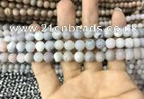 CAA1291 15.5 inches 8mm round matte plated druzy agate beads