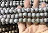 CAA1310 15.5 inches 10mm round matte plated druzy agate beads