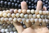 CAA1312 15.5 inches 10mm round matte plated druzy agate beads