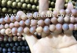 CAA1313 15.5 inches 10mm round matte plated druzy agate beads