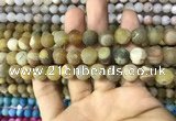 CAA1420 15.5 inches 10mm round matte druzy agate beads