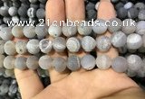 CAA1432 15.5 inches 12mm round matte druzy agate beads