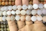 CAA1446 15.5 inches 14mm round matte druzy agate beads