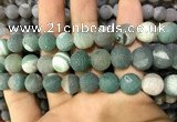 CAA1454 15.5 inches 14mm round matte druzy agate beads