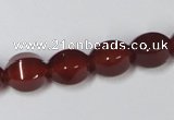 CAA147 15.5 inches 10*12mm star fruit shape red agate gemstone beads
