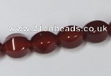 CAA147 15.5 inches 10*12mm star fruit shape red agate gemstone beads