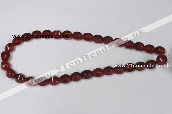 CAA147 15.5 inches 10*12mm star fruit shape red agate gemstone beads