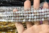 CAA1530 15.5 inches 4mm round banded agate beads wholesale